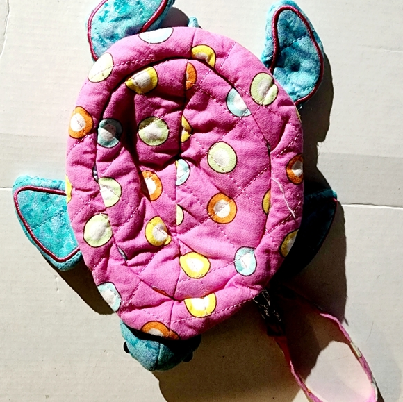 Colorful Seaturtle wristlet pouch - Picture 3 of 9